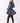 Pearl Peplum Puffer Jacket - Navy