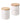 Ceramic Coffee and Sugar Canisters [Set of 2] -
