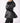 Pearl Peplum Puffer Jacket - Black