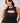 Peekaboo Crew Tank - Black