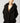 Faux Sherpa Cocoon Coat - Black