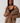 Faux Sherpa Cocoon Coat - Teddy Bear Brown
